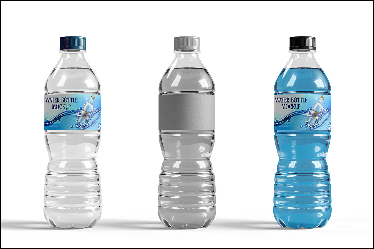 Water Bottle Mockup, a Packaging Mockup by mockupbuys (Photo 1 of 3)