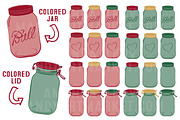 Christmas Jar Vectors & Clipart, an Illustration by Amanda Ilkov (Thumbnail 2 of 4)