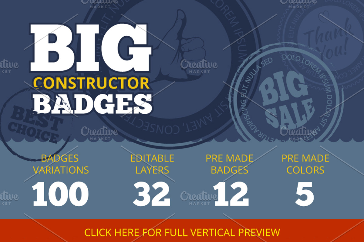 Big Constructor of Badges, a Templates & Theme by Multigon (Photo 1 of 2)