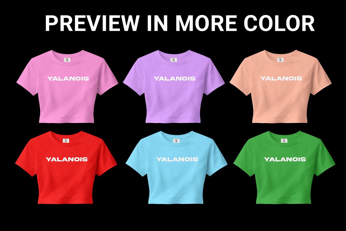 baby tee mockup, a Shirt Mockup by yalanois (Photo 3 of 5)