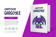 Cartoon gargoyle. Tshirt, PNG., an Animal Illustration by KENO Mascots (Thumbnail 2 of 7)