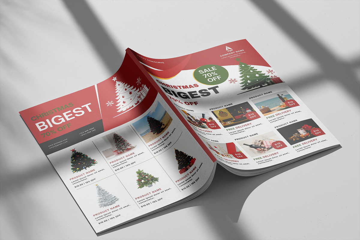 Christmas Products Flyer Template, a Flyer Template by Design Zone (Photo 6 of 6)