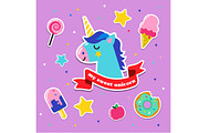 Pop Art 80's patches and stickers, an Emoji Icon by Marish (Thumbnail 5 of 6)