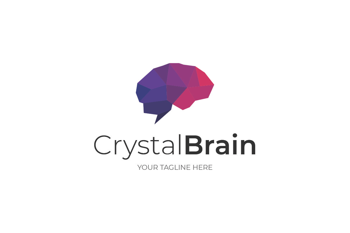 Crystal Brain Logo Template, a Branding & Logo Template by Design Crafts (Photo 2 of 2)