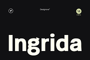 Ingrida – Modern Sans Serif 14 Fonts, a Sans Serif Font by Designova® (Thumbnail 1 of 14)