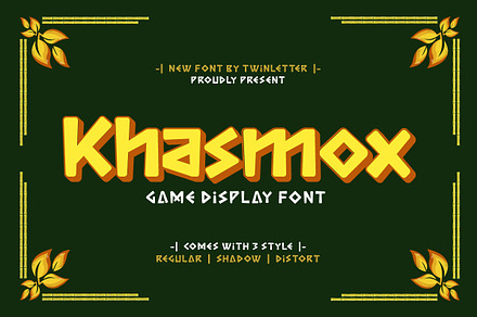 Khasmox - Game Display Font, a Handwritten Font by twinstd