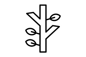 Tree Branch Line Icon, an Icon by Pexelpy
