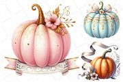 Halloween Coquette Pumpkin Clipart, an Illustration by DreamPrint404 (Thumbnail 5 of 5)