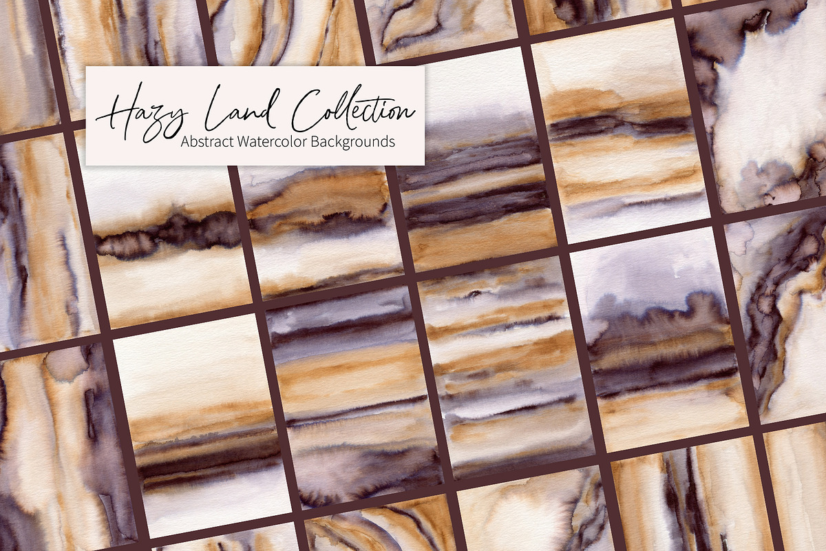 Hazy Lands Watercolor Art Textures, a Texture Graphic by Marmoris.Arts (Photo 1 of 17)
