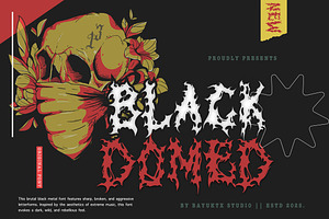 Black Domed – Brutal Metal Font