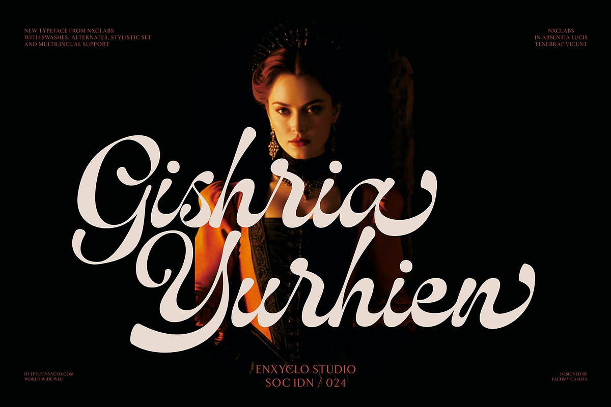 NCL Hubiny — Elegant Script, a Script Font by Enxyclo Studio (Photo 4 of 15)