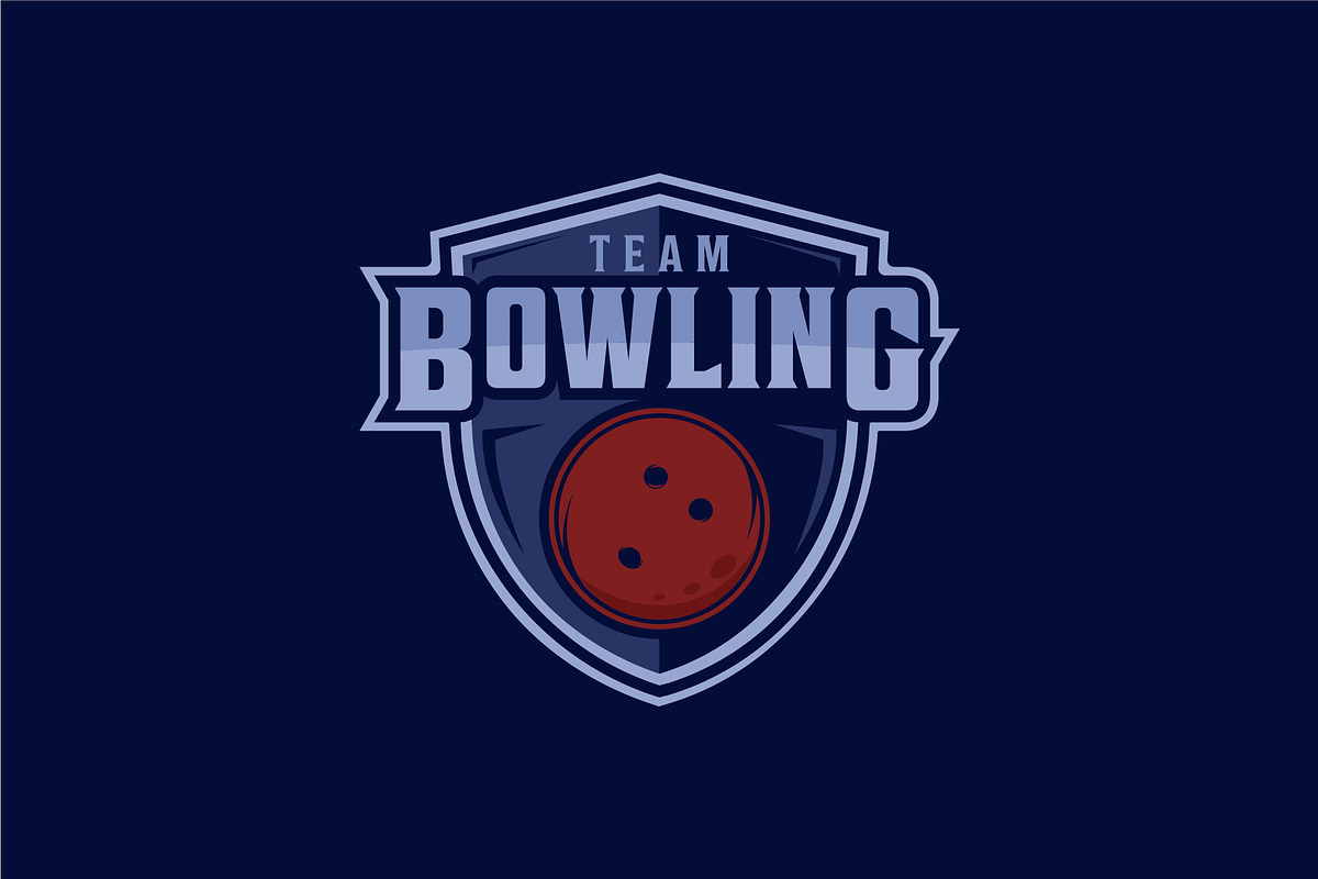 bowling sport emblem logo vector, a Branding & Logo Template by zyxroun shop