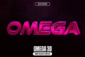 Omega 3D Text Effect, a Layer Style Add-On by iDoodle Studio