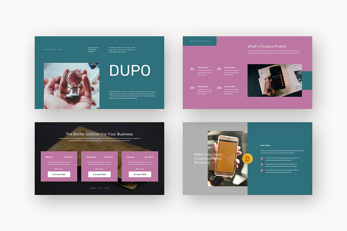 Dupo : Crypto Promo Google Slides, a Presentation Template by Punkl Camp (Photo 2 of 16)