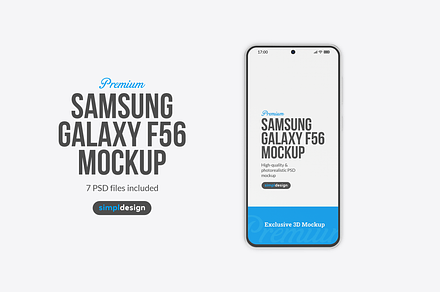 Samsung Galaxy F56 Mockup, an Android Mockup by SimplDesign