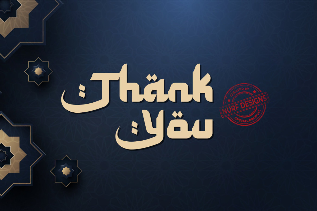 Special Ramadhan – Arabic Style Font, a Font by NURF Designs (Photo 10 of 10)