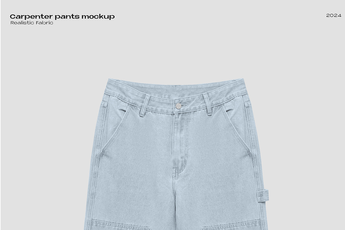 Carpenter pants mockup, a Bottom Mockup by Voyage Studio (Photo 2 of 3)