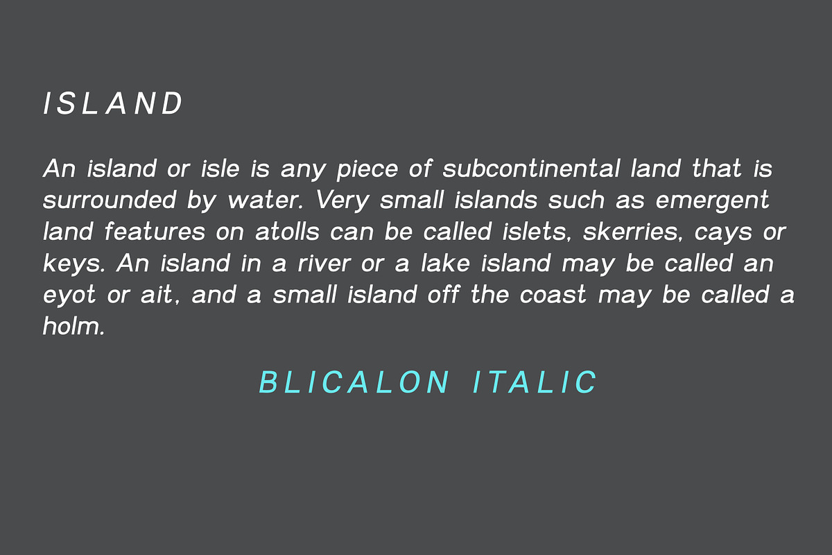 Blicalon - Sans Serif font, a Sans Serif Font by Art pages (Photo 3 of 8)