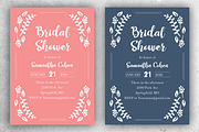 Cute Bridal Shower Invite Pack, a Stationery Template by BF Studios (Thumbnail 1 of 3)