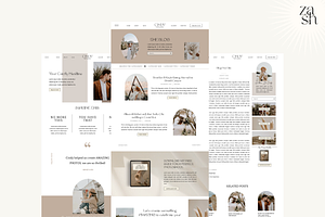 Cindy - Boho Showit Website Template