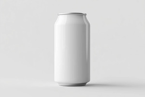 White glossy soda can mockup, a Food & Drink Photo by MistyDay