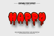 Happy 3D editable text effect, a Layer Style Add-On by nicemorning (Thumbnail 1 of 3)
