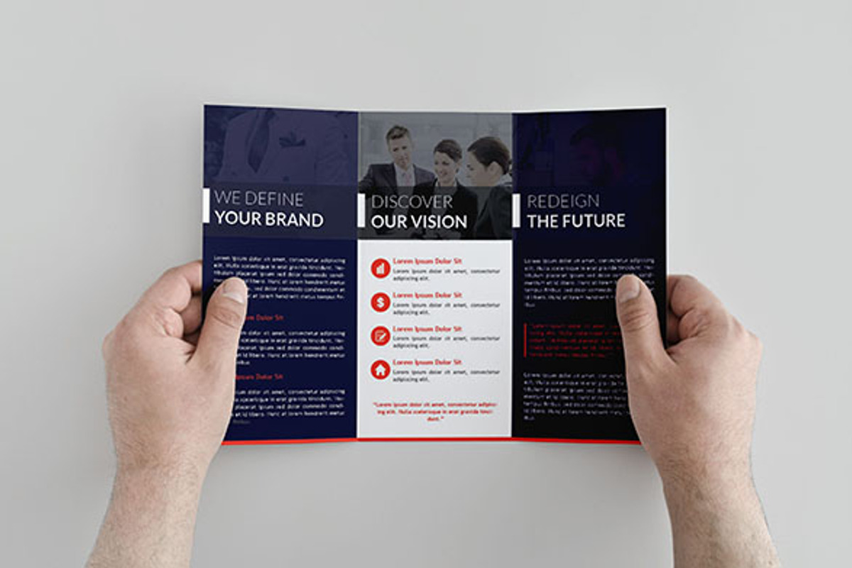 Clean Modern Trifold Brochure, a Brochure Template by assaiv (Photo 4 of 5)