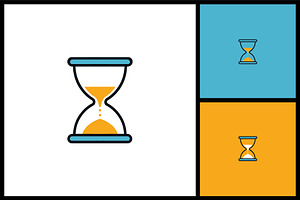 Hourglass Icon. Time Management, a Solid Icon by quadrazo