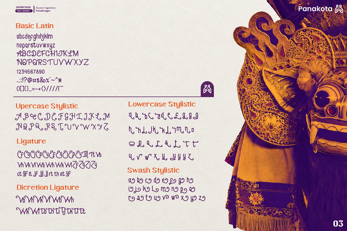 Angkasa Putra, a Blackletter Font by panakota studio (Photo 4 of 6)
