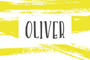 Oliver- HandDrawn Font, a Serif Font by Shelly Laslo Illustration (Thumbnail 1 of 3)