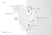 Baby Onesie Mockup Set, an Apparel Mockup by creatsy5 (Thumbnail 3 of 9)