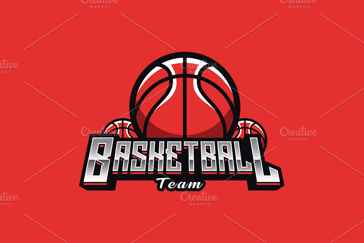 BasketBall Team Mascot Logo Template, a Branding & Logo Template by HasnainGFX (Photo 2 of 3)