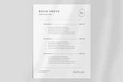 1 Page Photographer Pricing Guide, a Marketing Template by frommakertomaker (Thumbnail 2 of 6)