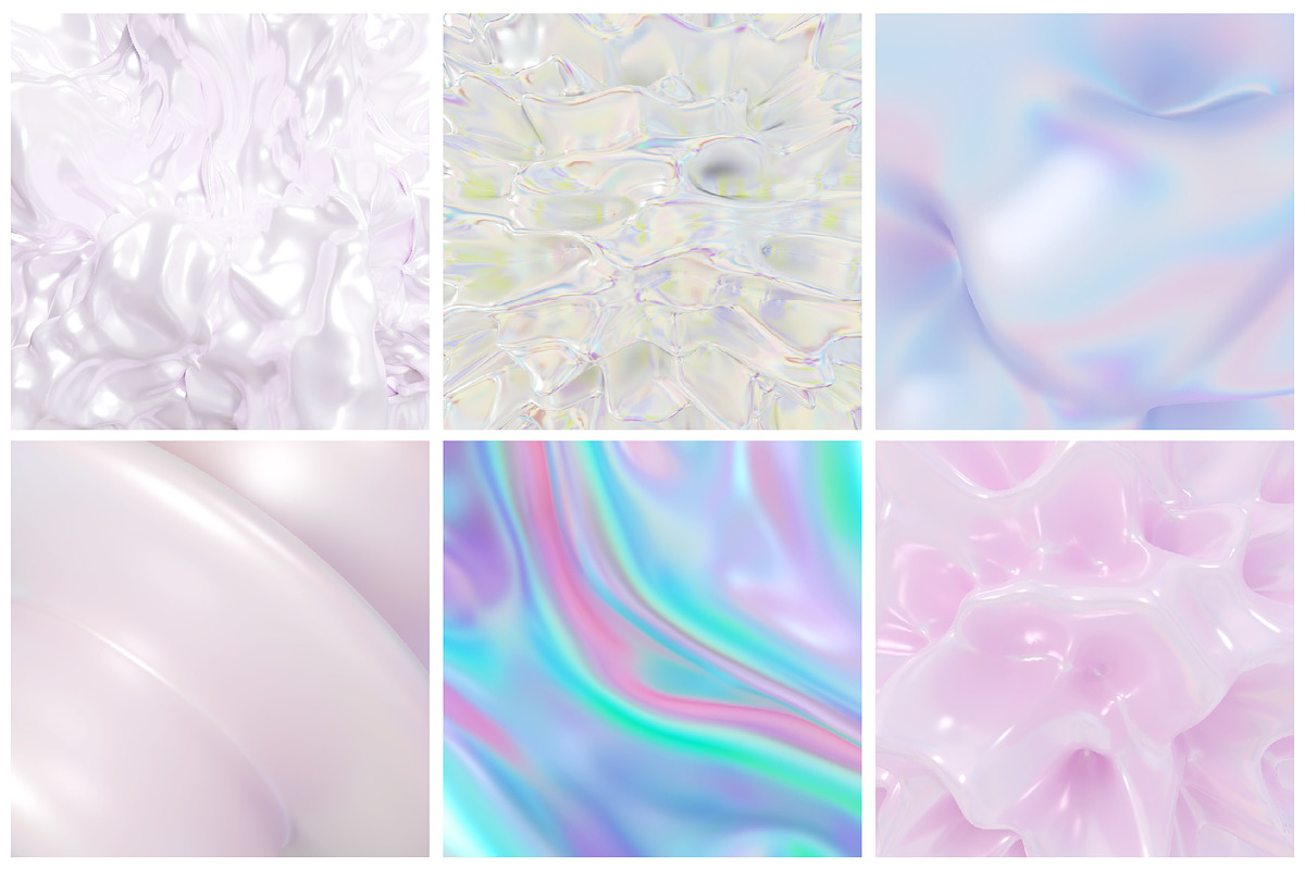Soft Holo Iridescence 3D Shapes, a Graphic by LarysaZabrotskaya (Photo 11 of 14)