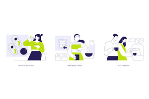 Healthy breakfast isolated cartoon, a Person Illustration by Visual Generation