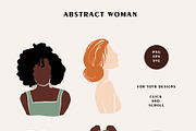ABSTRACT BUNDLE - woman, flowers, a Person Illustration by Spark Studio Brushes (Thumbnail 9 of 25)