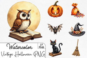 Vintage Halloween Sublimation PNG, an Illustration by CrexoraLab