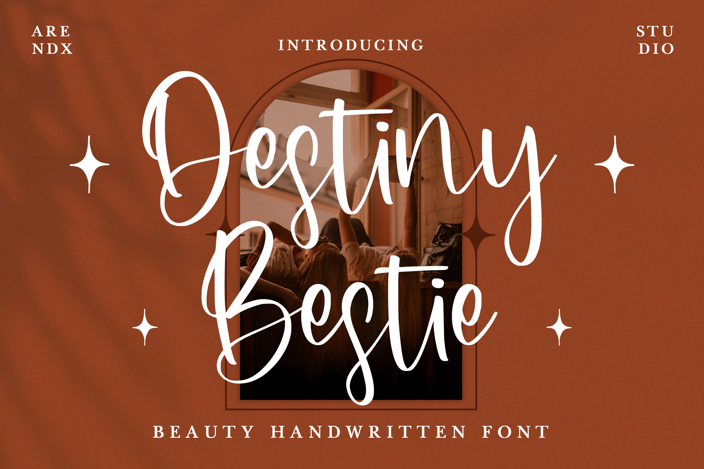 Destiny Bestie - Beauty Handwritten, a Script Font by Arendxstudio