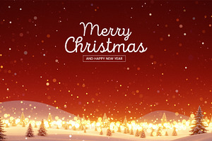 Template Merry Christmas & New Year