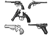 Vintage Gun Firearm Set 1 Procreate, a Brush Add-On by Disasterology Ink (Thumbnail 7 of 10)
