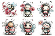 Whimsical Easter Bee Clipart, an Illustration by Daily.Designs (Thumbnail 7 of 8)