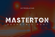 Masterton, a Sans Serif Font by edcreative (Thumbnail 1 of 6)