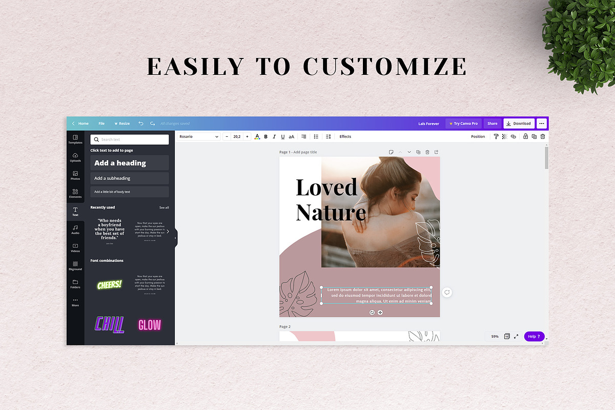Canva Instagram Post Template Dias, a Social Media Template by Lythcreative (Photo 6 of 6)