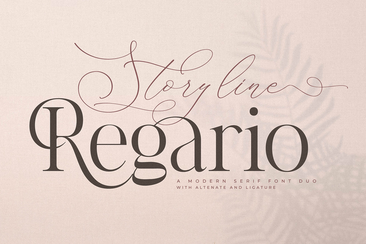 Storyline Regario Font Duo, a Serif Font by Storytype Studio (Photo 1 of 15)