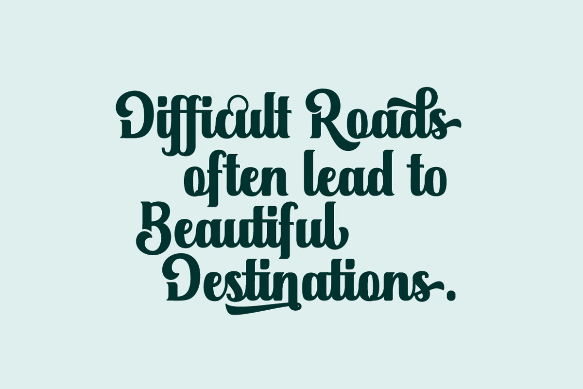 Duffish, a Script Font by Graptail (Photo 4 of 10)