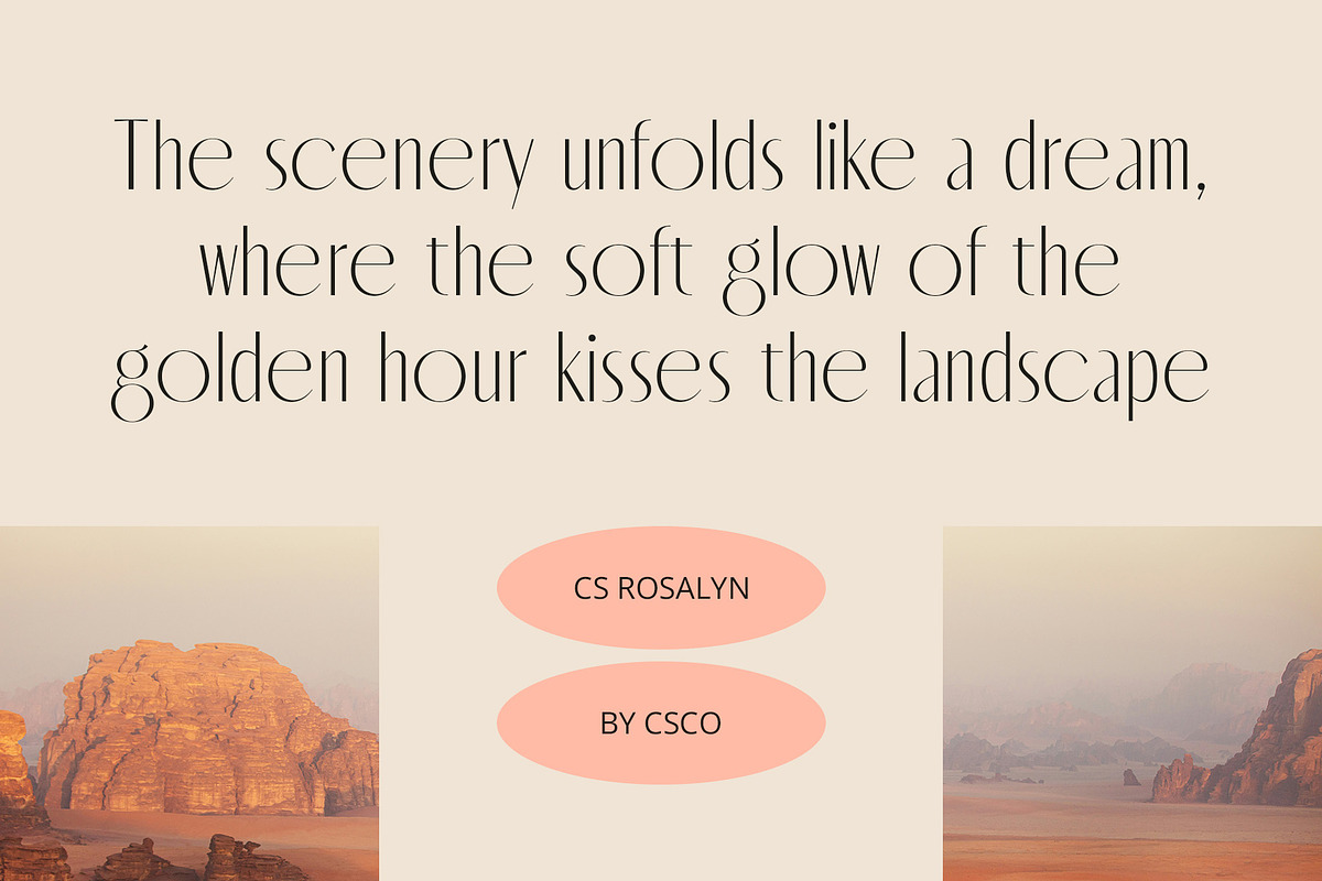CS Rosalyn – Aesthetic Font, a Sans Serif Font by Craft Supply Co. (Photo 2 of 8)