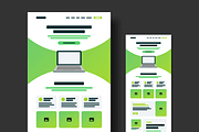 Website And Mobile App UI Wireframe, a Wireframe Template by MightyDesign (Thumbnail 1 of 8)