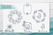 Abstract linear Ocean clipart, a Seasonal Illustration by Tatyana_Zenartist (Thumbnail 4 of 13)