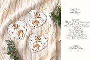 Heart Ornament Mockup Set of 3, a Household Mockup by EmpaviMockups (Thumbnail 4 of 5)