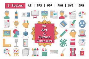 Art And Culture Icons Pack, an Icon by Vector Portal